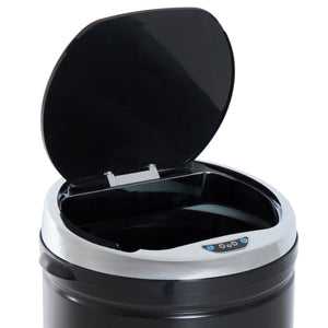 Abfalleimer mit Sensor 30L Edelstahl schwarz