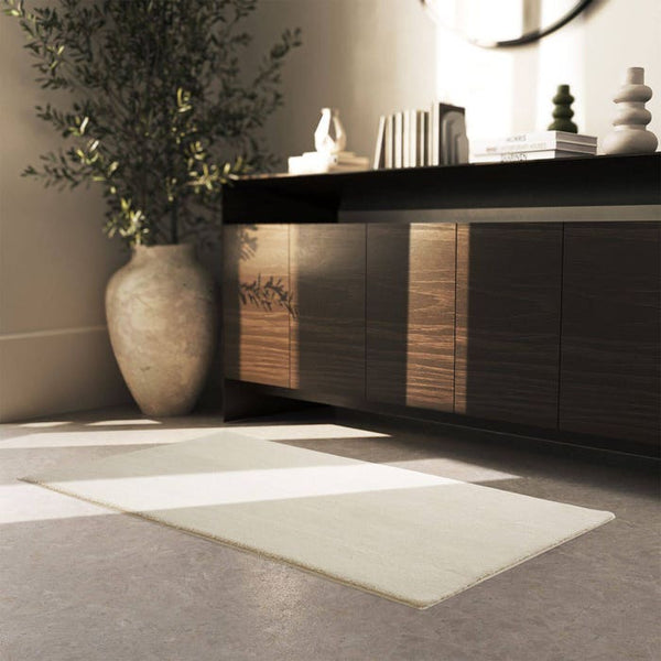 Kurzflorteppich Soft Zone beige 80 x 150 cm