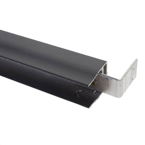Abschluss-Set WPC-Sichtschutz Windschutz 180cm anthrazit Savon