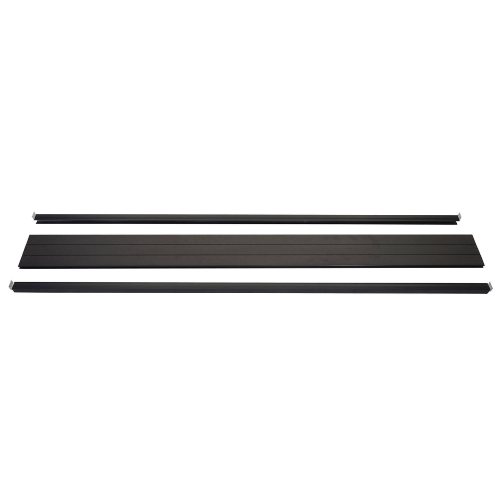 Abschluss-Set WPC-Sichtschutz Windschutz 180cm anthrazit Savon