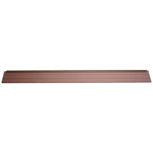 Abschluss-Set WPC Sichtschutz Alu-Pfosten 180cm braun Savon