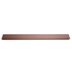 Abschluss-Set WPC Sichtschutz Alu-Pfosten 180cm braun Savon