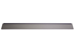 Abschluss-Set für WPC-Sichtschutz Alu-Pfosten 180cm grau Savon