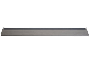 Abschluss-Set für WPC-Sichtschutz Windschutz Pfosten 180cm grau Savon
