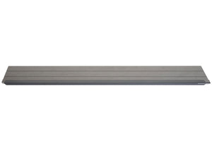 Abschluss-Set für WPC-Sichtschutz Windschutz Pfosten 180cm grau Savon