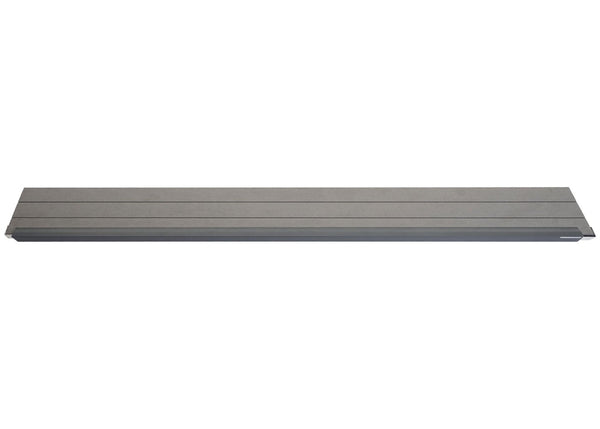 Abschluss-Set für WPC-Sichtschutz Windschutz Pfosten 180cm grau Savon