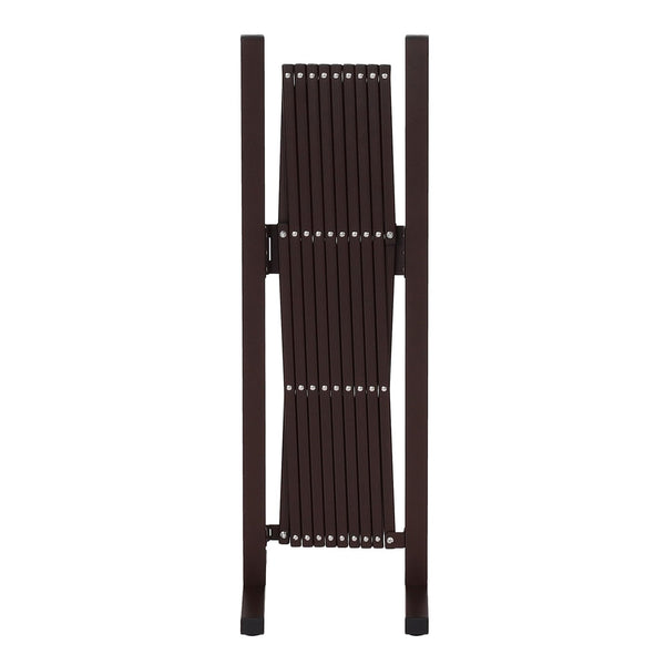Alu Absperrgitter Scherengitter Zaun aus Aluminium braun 103-265cm