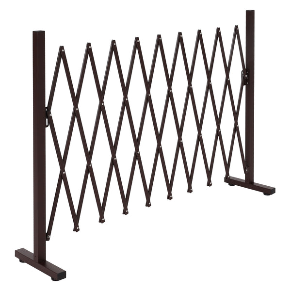Alu Absperrgitter Scherengitter Zaun aus Aluminium braun 103-265cm