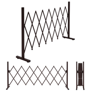 Alu Absperrgitter Scherengitter Schutz-Zaun aus Aluminium, braun