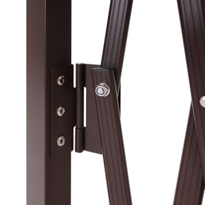 Alu Absperrgitter Scherengitter Schutz-Zaun aus Aluminium, braun