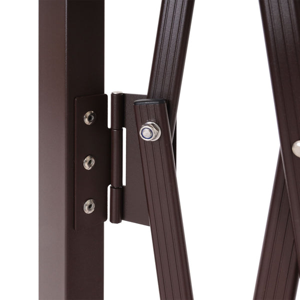 Alu Absperrgitter Scherengitter Schutz-Zaun aus Aluminium, braun
