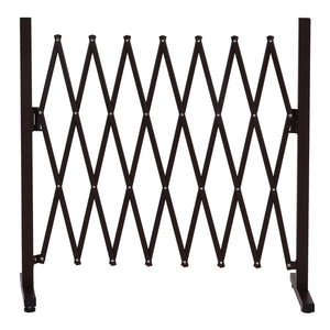 Alu Absperrgitter Scherengitter Schutz-Zaun aus Aluminium, braun