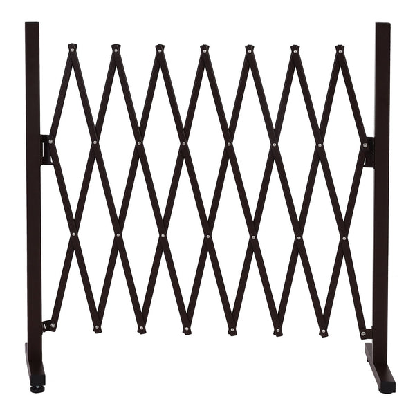 Alu Absperrgitter Scherengitter Schutz-Zaun aus Aluminium, braun