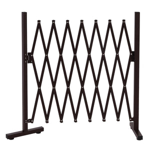 Alu Absperrgitter Scherengitter Schutz-Zaun aus Aluminium, braun