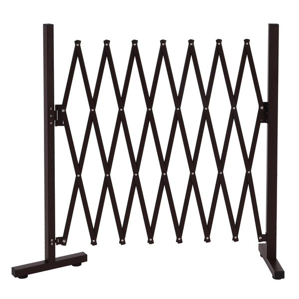 Alu Absperrgitter Scherengitter Schutz-Zaun aus Aluminium, braun
