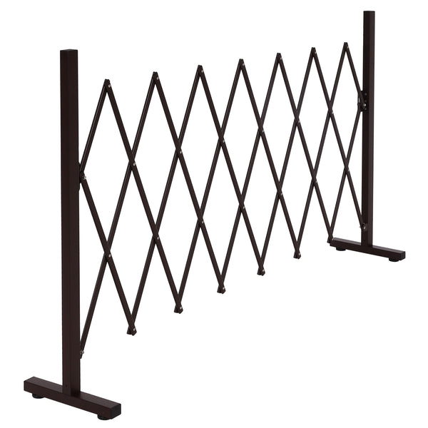 Alu Absperrgitter Scherengitter Schutz-Zaun aus Aluminium, braun