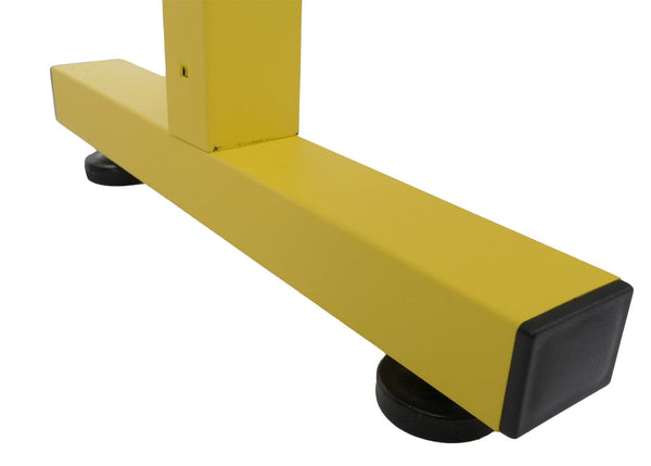 Ausziehbares Absperrgitter Aluminium Gelb-Schwarz 103-200cm