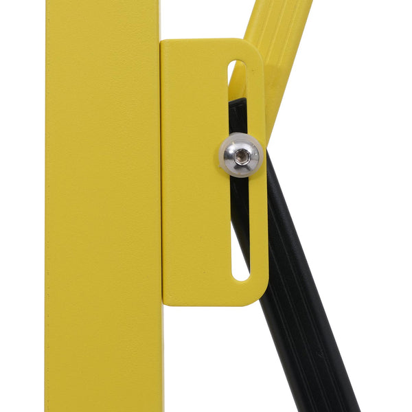 Ausziehbares Alu Absperrgitter Zaun 103-265cm gelb-schwarz