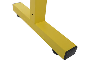 Ausziehbares Alu Absperrgitter Zaun 103-265cm gelb-schwarz