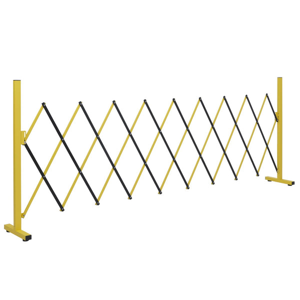 Ausziehbares Alu Absperrgitter Zaun 103-265cm gelb-schwarz