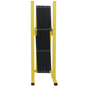Ausziehbares Alu Absperrgitter Zaun 103-265cm gelb-schwarz
