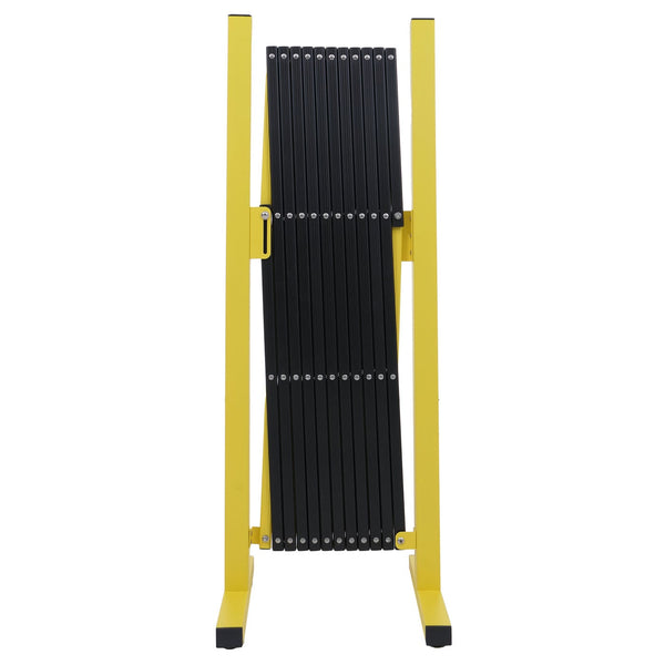 Ausziehbares Absperrgitter Aluminium 103-300cm gelb-schwarz