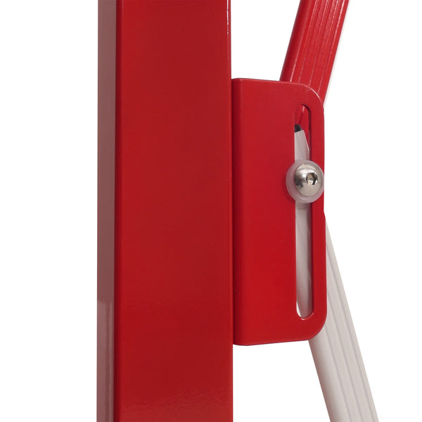 Ausziehbares Absperrgitter Aluminium, rot-weiss, 103–411cm