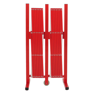 Ausziehbares Absperrgitter Aluminium, rot-weiss, 103–411cm