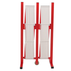 Ausziehbares Absperrgitter Aluminium, rot-weiss, 103–411cm