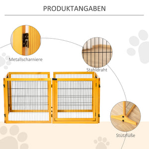 Absperrgitter für Hunde klappbar aus Holz