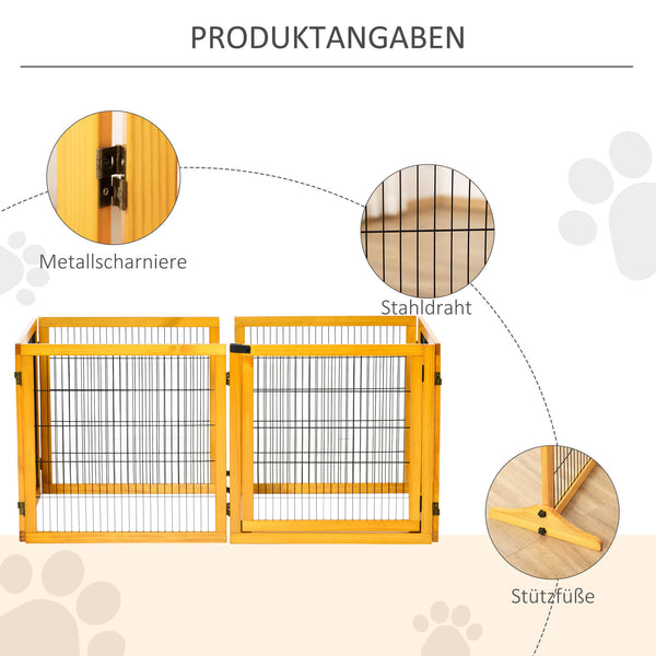 Absperrgitter für Hunde klappbar aus Holz
