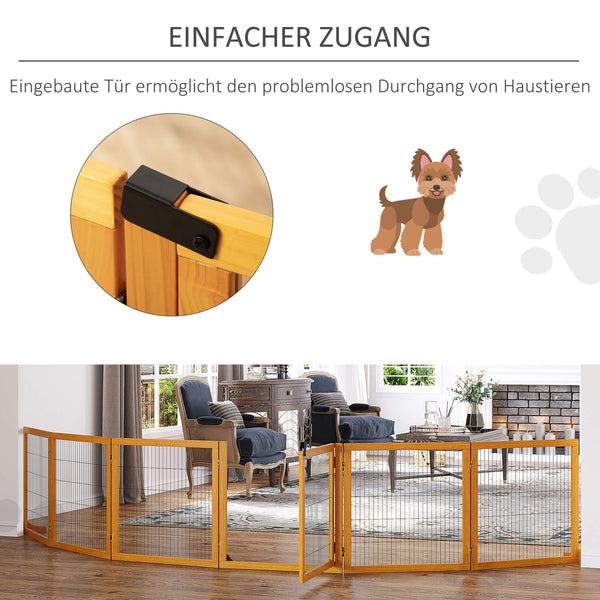 Absperrgitter für Hunde klappbar aus Holz