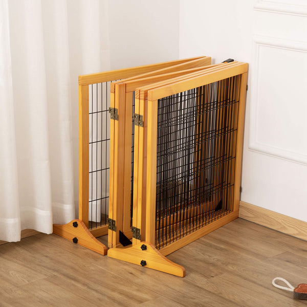 Absperrgitter für Hunde klappbar aus Holz