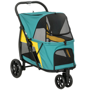 Hundebuggy Hundewagen faltbar bis 20kg dunkelgrün
