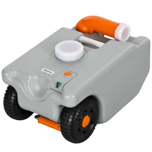Abwassertank 22L tragbar mit faltbarem Griff Grau