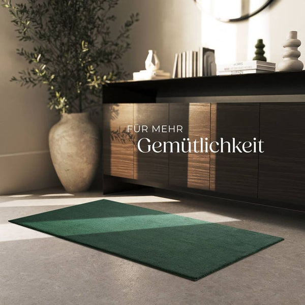 Short pile carpet Soft Zone green 80 x 150 cm 