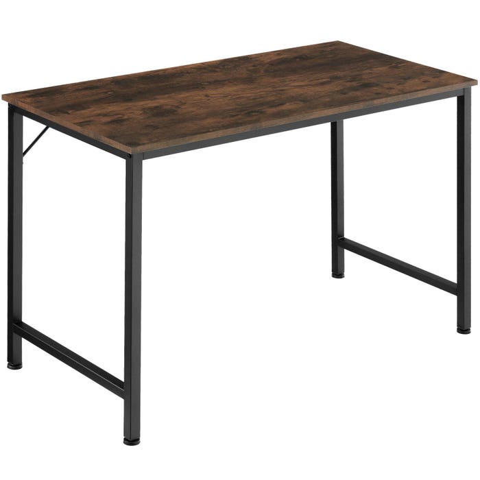 Schreibtisch Jenkins Industrial Holz dunkel, rustikal 120 cm