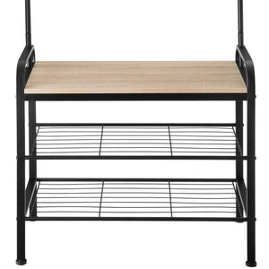 Garderobe Industrial Holz hell, Eiche Sonoma 73,5x36x184cm