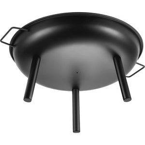 Feuerschale Diablo Stahl mit Schürhaken schwarz Ø 57,5 cm