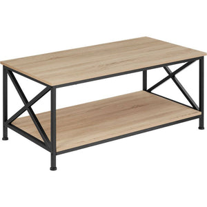 Couchtisch Pittsburgh Industrial Holz hell, Eiche Sonoma