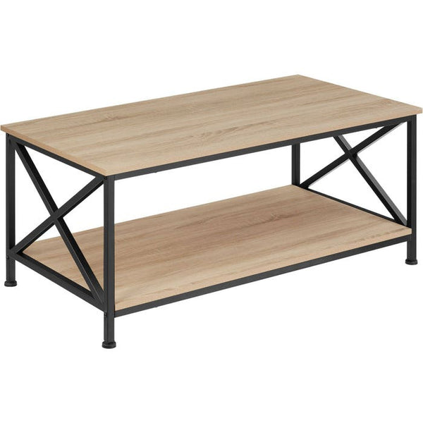Couchtisch Pittsburgh Industrial Holz hell, Eiche Sonoma