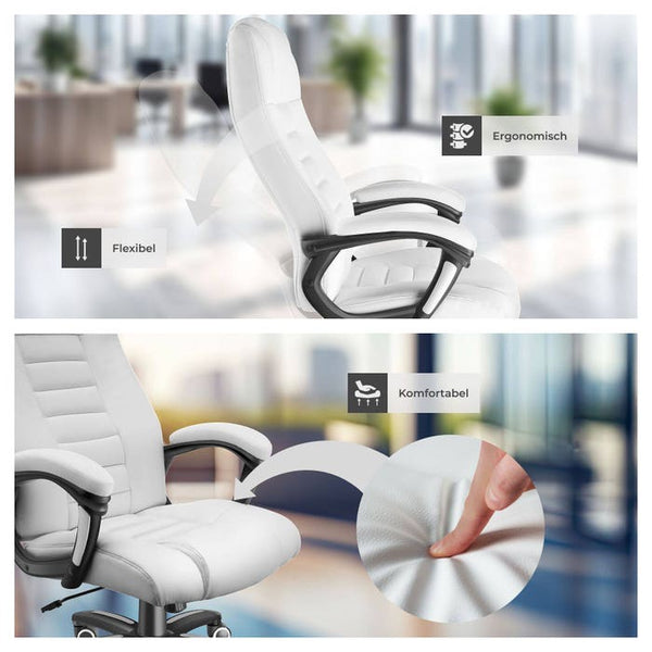 Luxury executive chair - white 