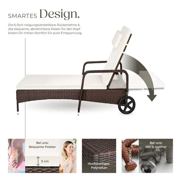 Rattan Sonnenliege