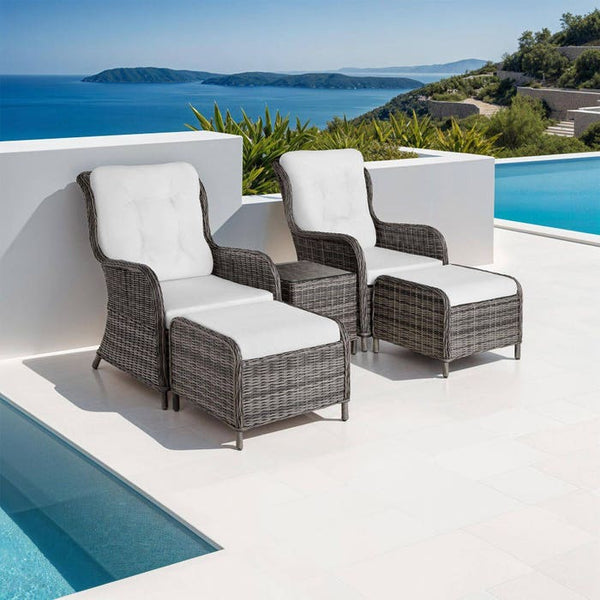 Rattan Sitzgruppe Benissa grau