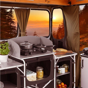 Camping kitchen 172x52x104cm black