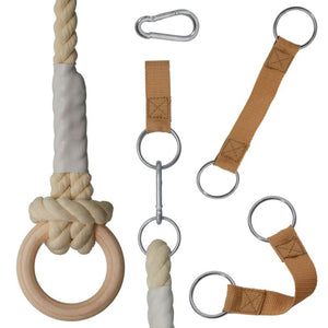 Sprossenwand Matterhorn 4in1 für Kinder Indoor braun