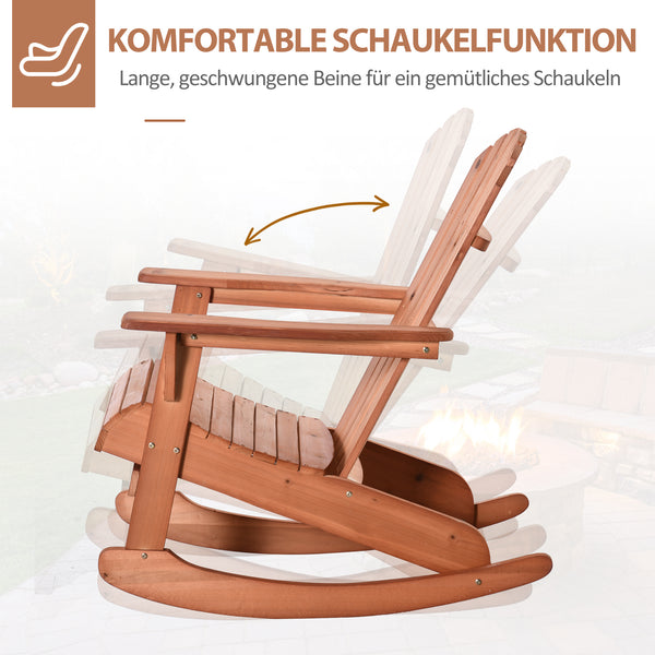 Adirondack Schaukelstuhl Gartensessel für Garten und Balkon