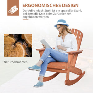Adirondack Schaukelstuhl Gartensessel für Garten und Balkon