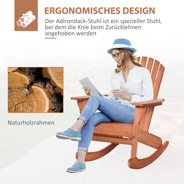 Adirondack Schaukelstuhl Gartensessel für Garten und Balkon