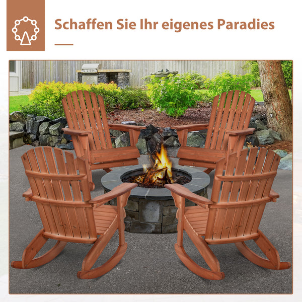 Adirondack Schaukelstuhl Gartensessel für Garten und Balkon